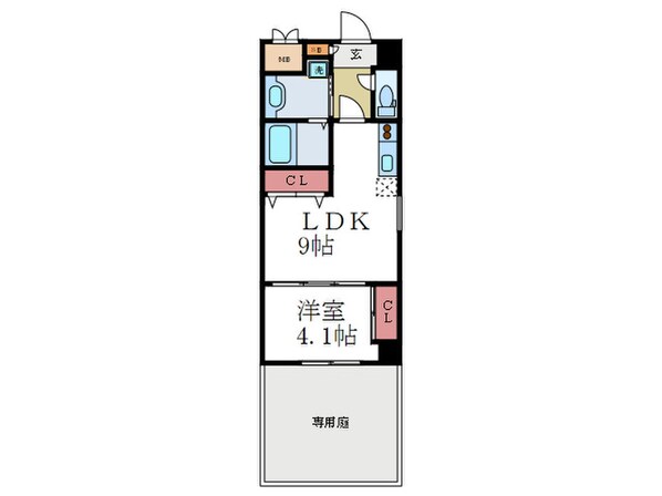 ビクトワ－ル西大路御池の物件間取画像